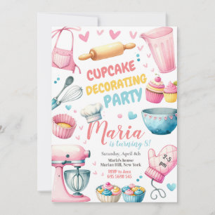 Niños Chicas decoradores de quequitos Invitación a