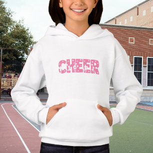 Niños Chicas en tipografía de Cheer Rosado
