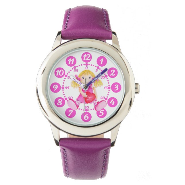 Niños chicas reloj de pulsera de muñecas de muñeca (Anverso)