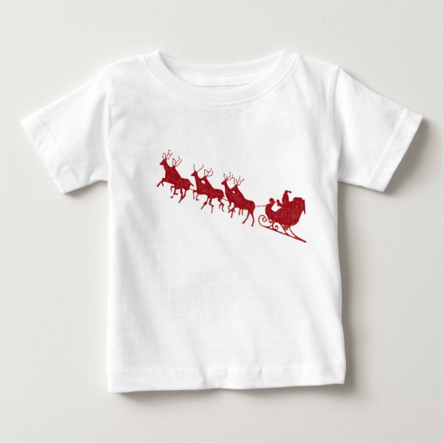 Niños Chicas Unisex Navidades Santa Tshirt Top (Anverso)