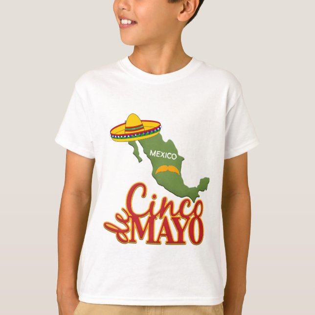 Niños Cinco de Mayo camiseta (Anverso)