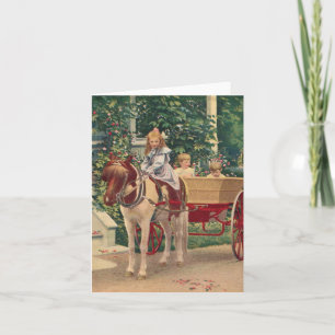 niños circa 1910 y carro de caballos
