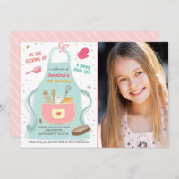 Niños cocinando cumpleaños invitación Cocina horne