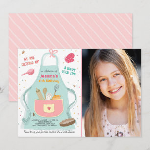 Niños cocinando cumpleaños invitación Cocina horne