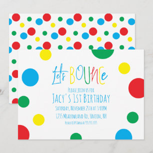 Niños coloridos Birthday Jump Balls Fiesta