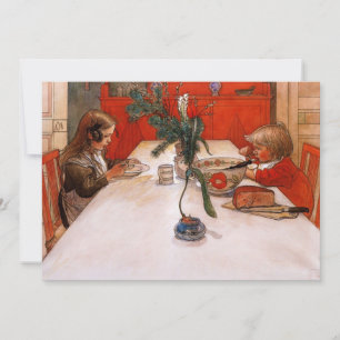 Niños comiendo cena