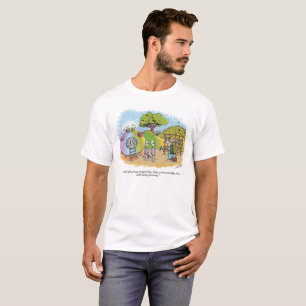 Niños con camiseta blanca