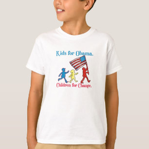 Niños con camiseta de Obama