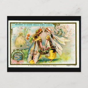 Niños con disfraz de insecto: postal Wasp