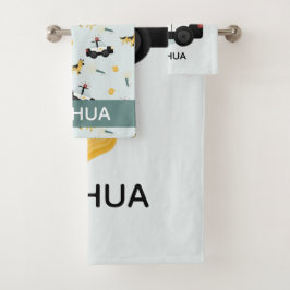 Niños con estampado de autos de la policía azul