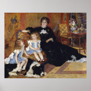Niños con Perro de Renoir Arte Impresionista Antig
