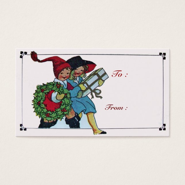 NIÑOS CON REGALOS DE NAVIDAD (Frente)