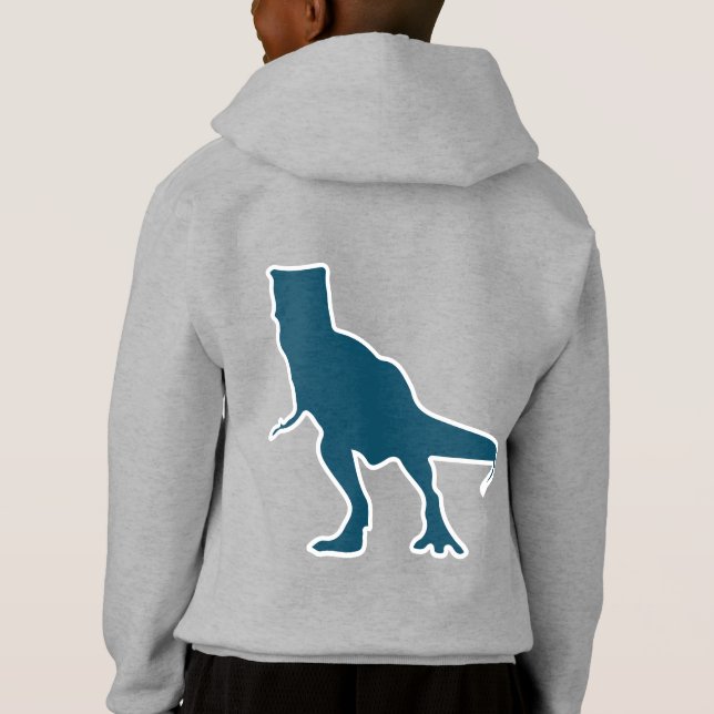 Niños con sello de dinosaurio T-rex (Reverso)