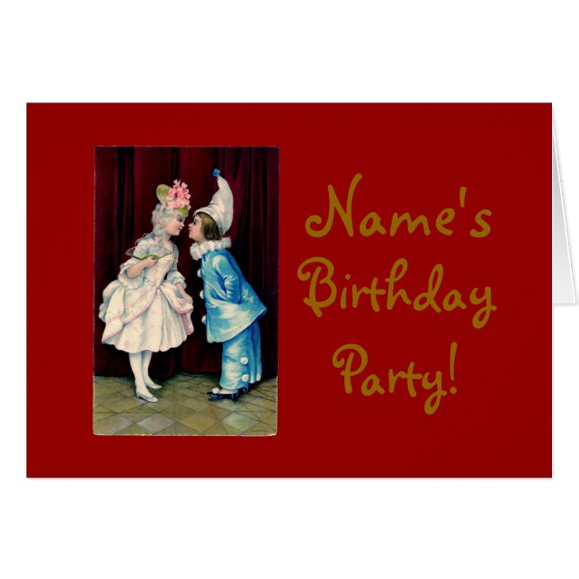 Niños Curtsy CHANGE COLOR ~ Tarjeta (Anverso (Horizontal))