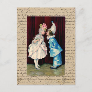 Niños Curtsy ~ Postcard / Invitaciones