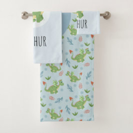 Niños Cute Azul Dragón Patrón Nombre Niños