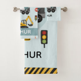 Niños Cute Blue Digger Patrón de construcción Niño