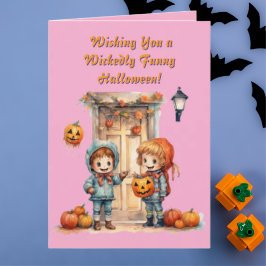 Niños Cute Graciosa foto moderna tarjetas de Hallo
