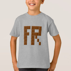 Niños de acero de camiseta básica FRANCE CHOCOLATE