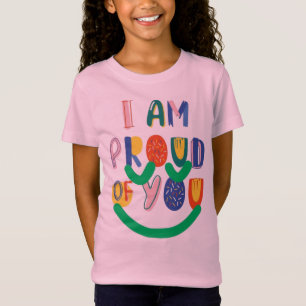 Niños de camisetas Orgullosos de tu texto color de