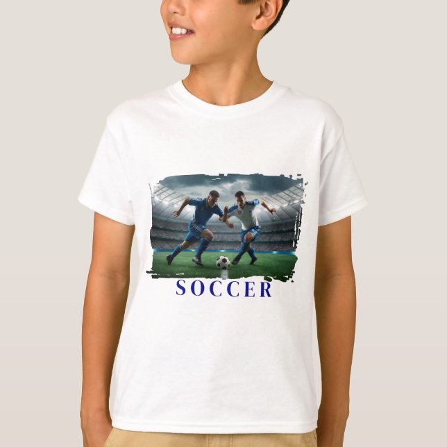 Niños de fútbol camiseta de Hanes (Anverso)
