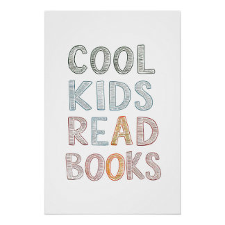 Niños de Guay leen libros Poster Inspirador para n