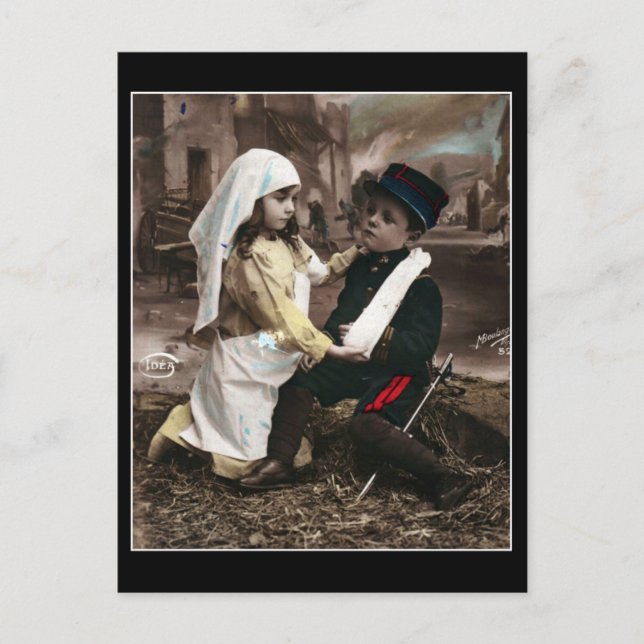 Niños de guerra - Postales francesas de la Primera (Anverso)