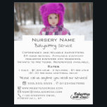 Niños de invierno, niñeras, guarderías, publicidad<br><div class="desc">Niños de invierno,  niñera,  guardería,  volante de publicidad de enfermería por la tienda de tarjetas de visita.</div>