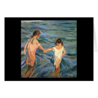 Niños de Joaquín Sorolla y Bastida en el mar