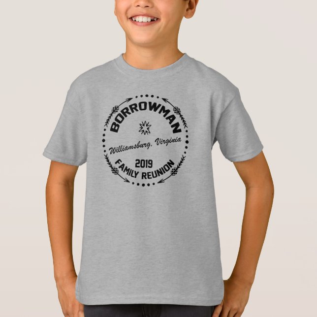 Niños de la camisa de la reunión de Borrowman (Anverso)