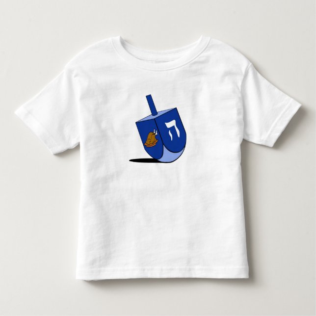 Niños de la camiseta de Turquía Dreidel (Anverso)
