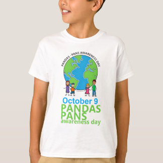 Niños de la camiseta del día de la conciencia de