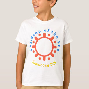 Niños de la camiseta del Sun Camp