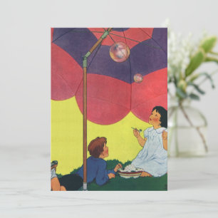 Niños de la época juegan a Chica y niños chocando 