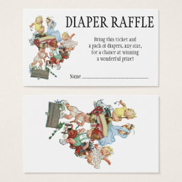 Niños de la época que juegan a Raffle Diaper