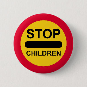NIÑOS de la PARADA de la insignia del botón del