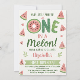 Niños de la sandía Invitación de cumpleaños y deco