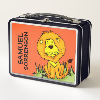 Niños de león gráfico lindo llamados lunbox