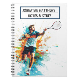 Niños de tenis Cuaderno de fotos en espiral