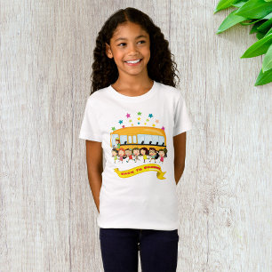 Niños De Vuelta A La Camiseta De Chicas Escolares