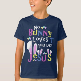 Niños del camisetas de Pascua - ningún conejito