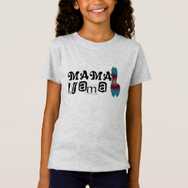 niños del diseño de la camiseta de la llama de la