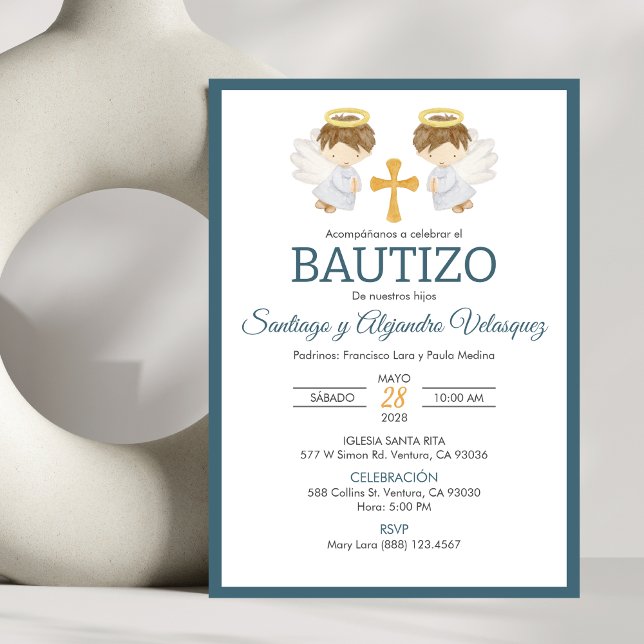 Niños del grupo Invitación Bautizo Bautismo Ángele (Subido por el creador)