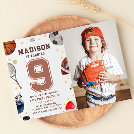 Niños deportivos Invitación al cumpleaños