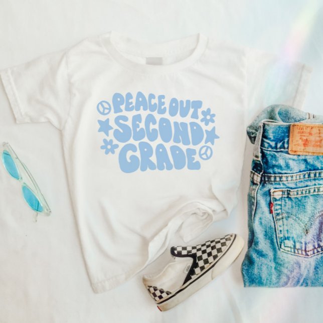 Niños desarollan camiseta de segundo grado en azul (Subido por el creador)