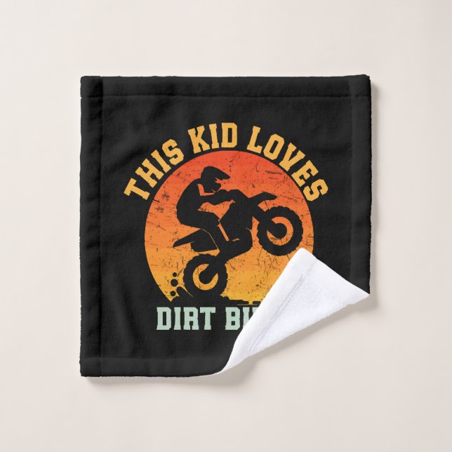 Niños Divertida Moto de Cross (Toallita)