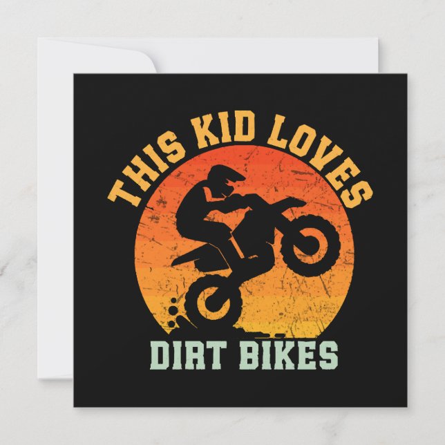 Niños divertida moto de cross (Anverso)