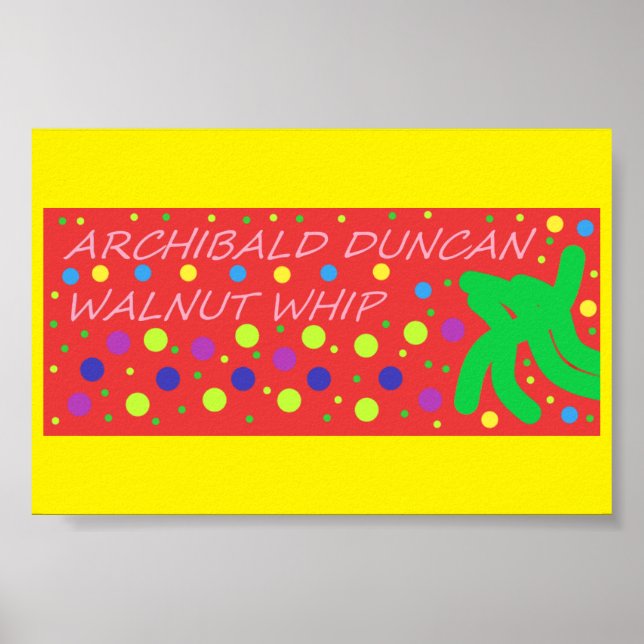 Niños divertidos posters imaginarios Archibald ama (Frente)