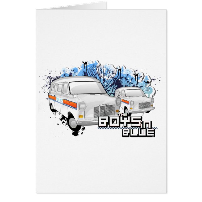 Niños En Azul - Van De La Policía Retro 1988 (Frente)