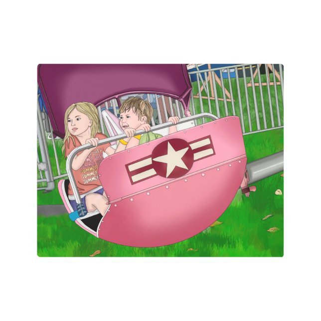 Niños en el Carnaval Arte Whimsical (Anverso)